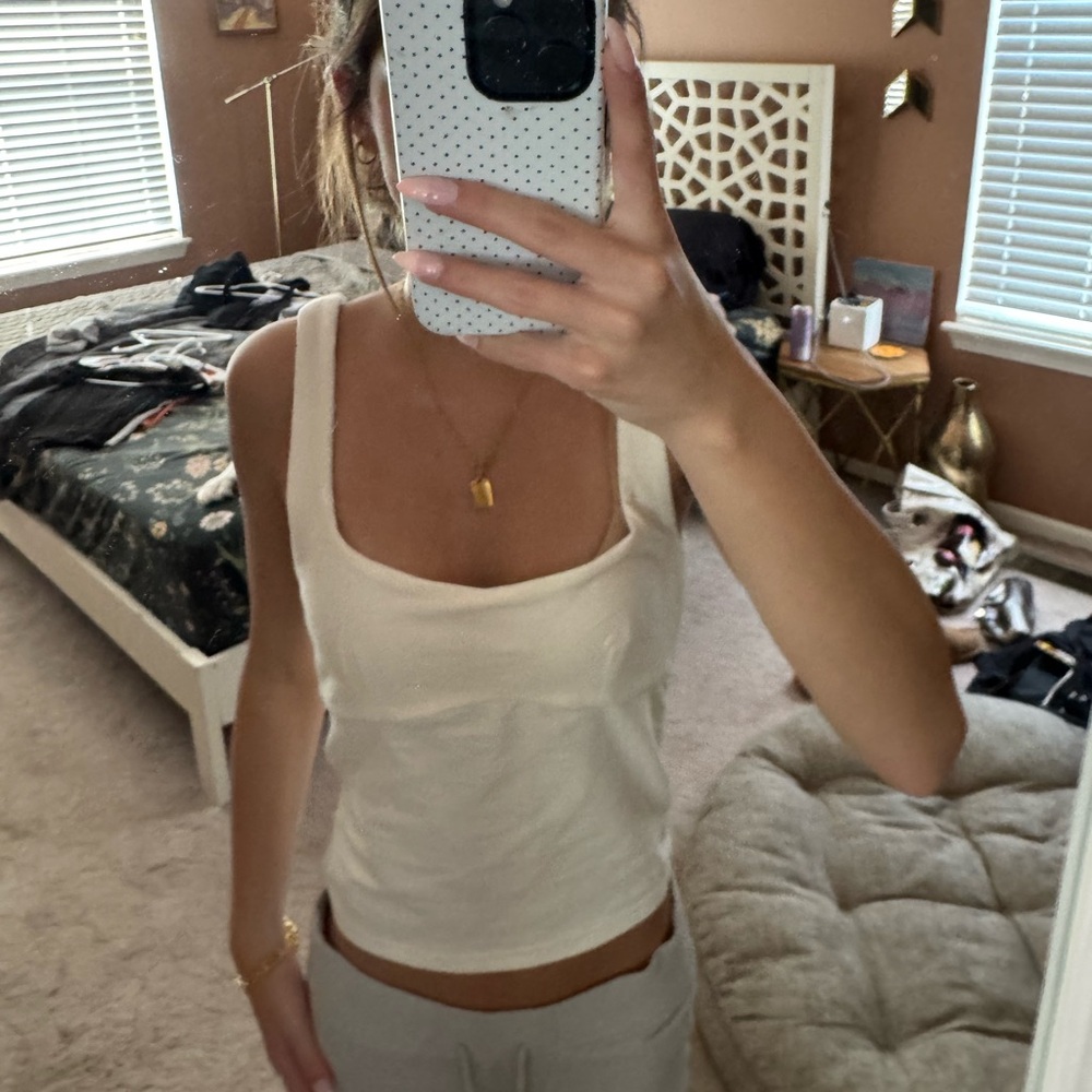 Edikted Cream Tank Top